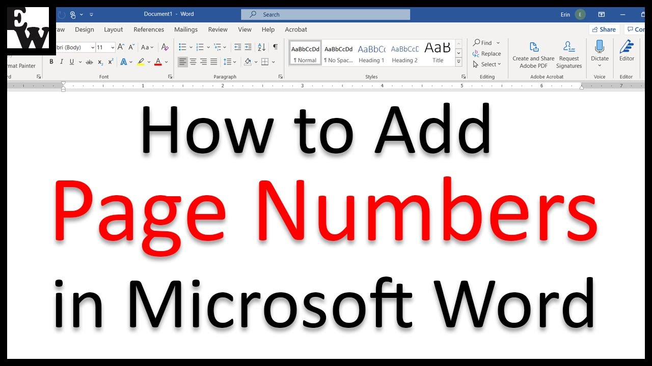 add page numbers in word for mac 2016