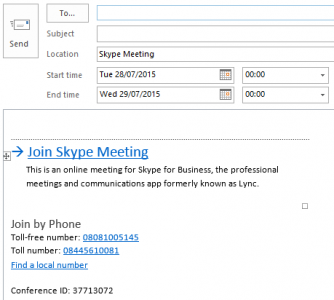 skype for business schedule a meeting mac